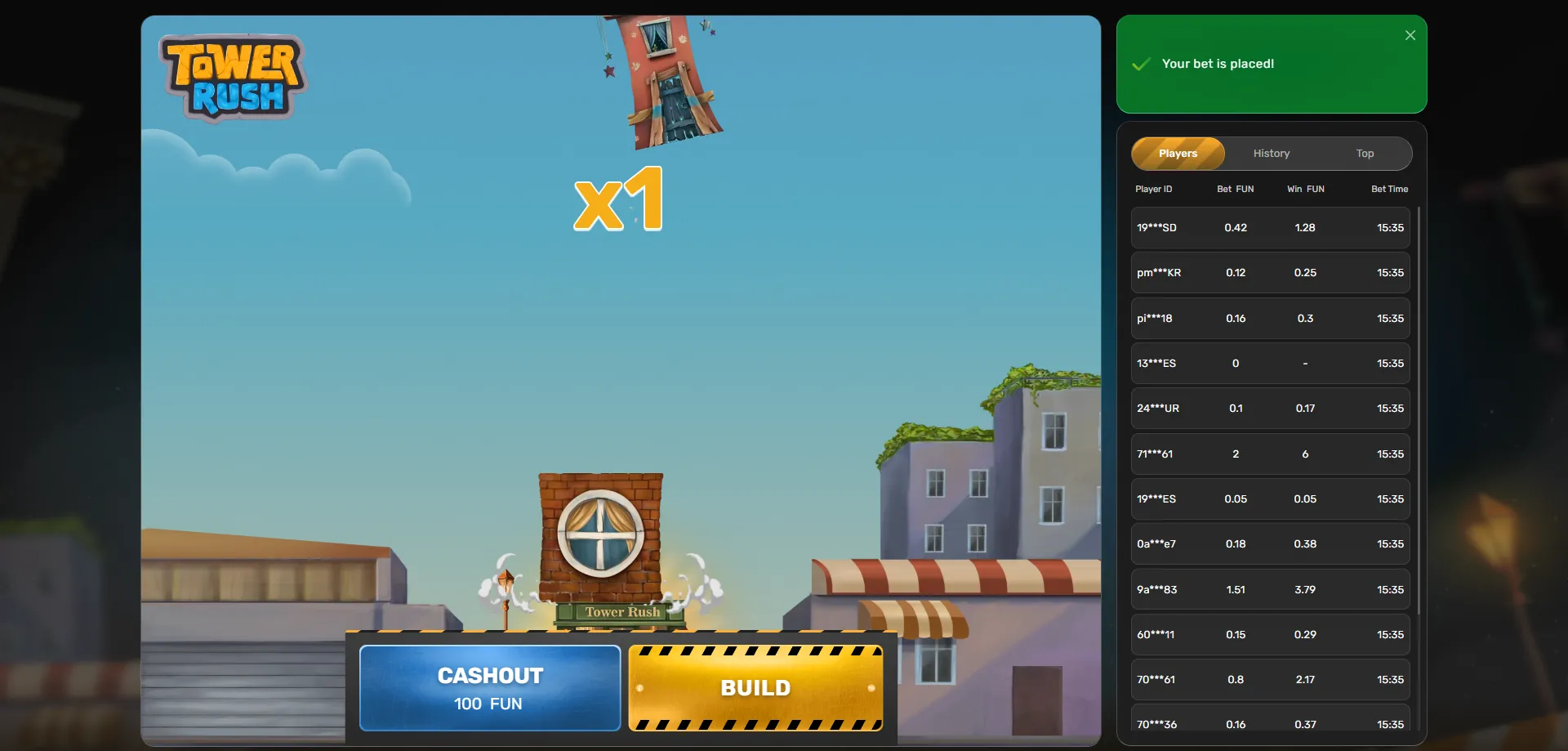 تجربة لعبة tower rush مجاناً بدون إيداع في النسخة التجريبية